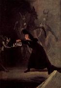 Francisco de Goya Die Lampe des Teufels oil painting on canvas